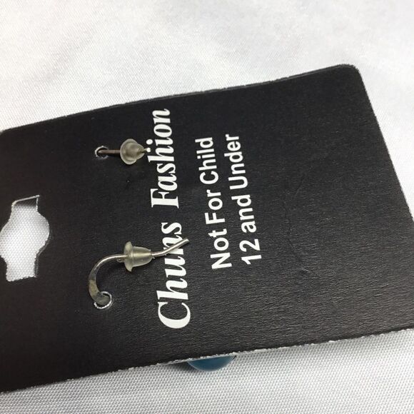 Crystal Bow Tie Ball Drop Earrings (H15) - Picture 4 of 4